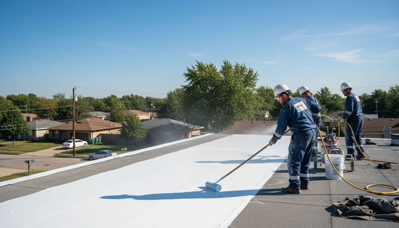 Commercial roof coating in Ovid, NY near me